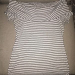 Striped off the shoulder blouse